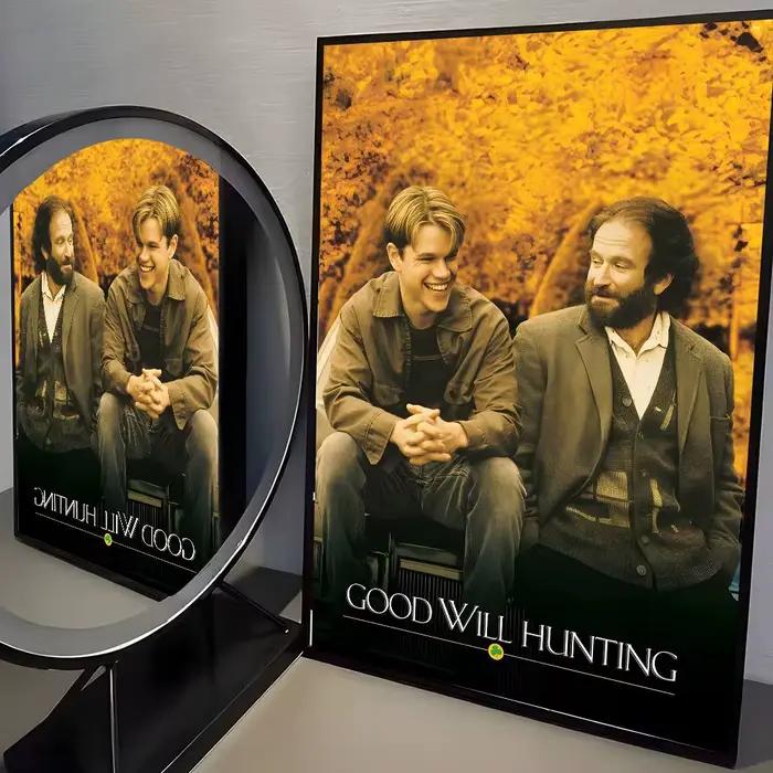 Les autocollants auto-adhésifs du film Sticky Good Will Hunting Poster conviennent à n'importe quelle surface murale