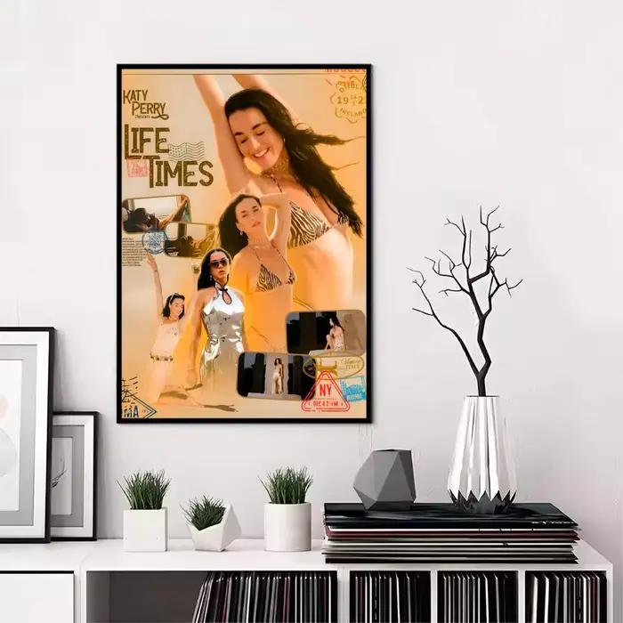 Peinture d'album de la chanteuse K-Katy P-PerryS