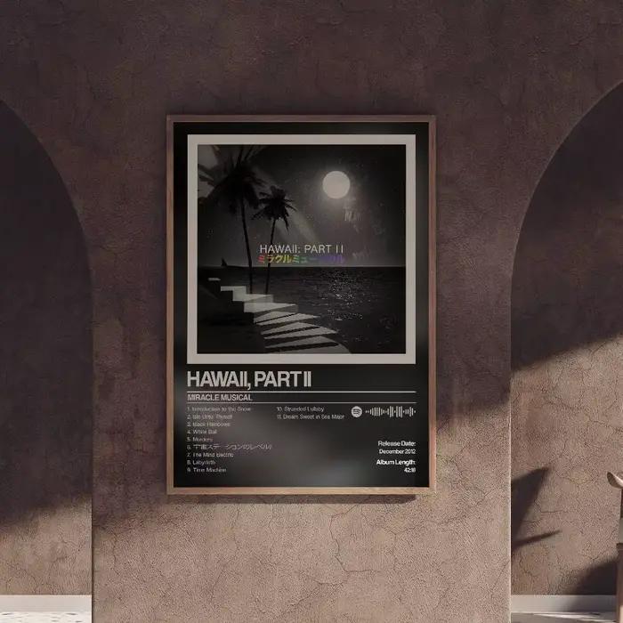 Affiche musicale Miracles imprimée HD