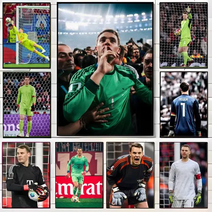 Affiche de l'étoile du football Manuel Neuer