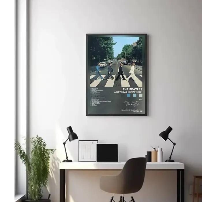 B-Beatles-Music-T-The affiche Album de musique toile impression mur Art chambre décor mur Art