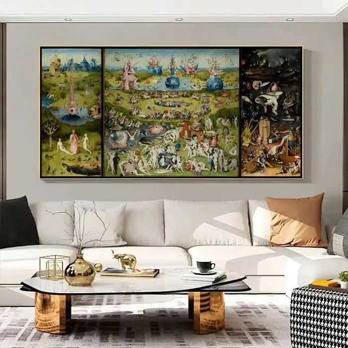 Hieronymus Bosch-Affiche de Peinture sur Toile