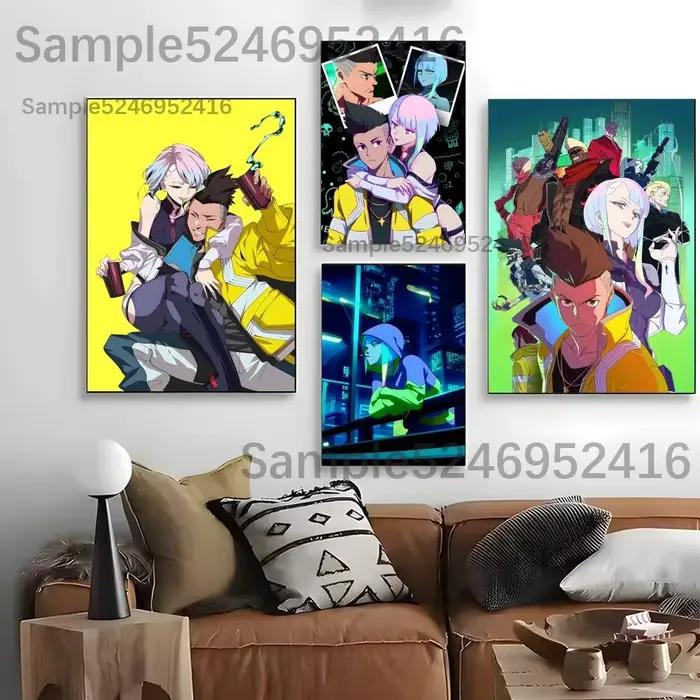 C-Cyberpunk-es Lucy David – affiche pour cadeau, décoration murale, peinture, décoration de bureau, sans cadre, imperméable