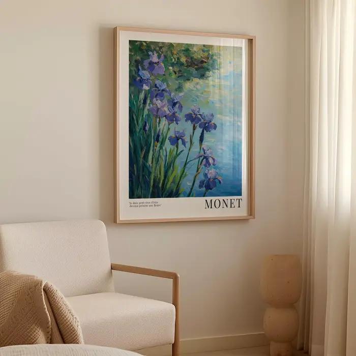 Monet – ensemble d'imprime de nénuphars
