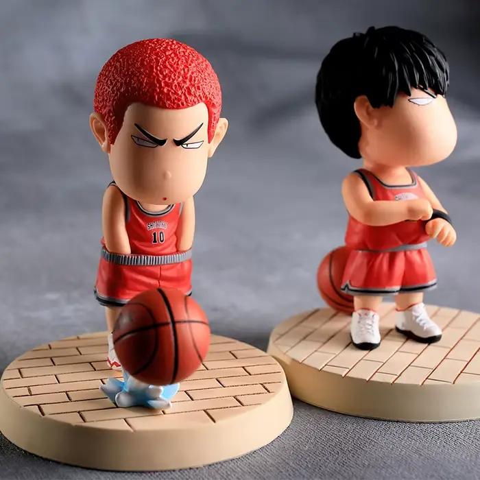 Figurines d'action Anime Slam Dunks version Q Sakuragi Hanamichi Rukawa Kaede, modèles de poupées, ornements de voiture, jouets pour enfants, décoration de gâteau