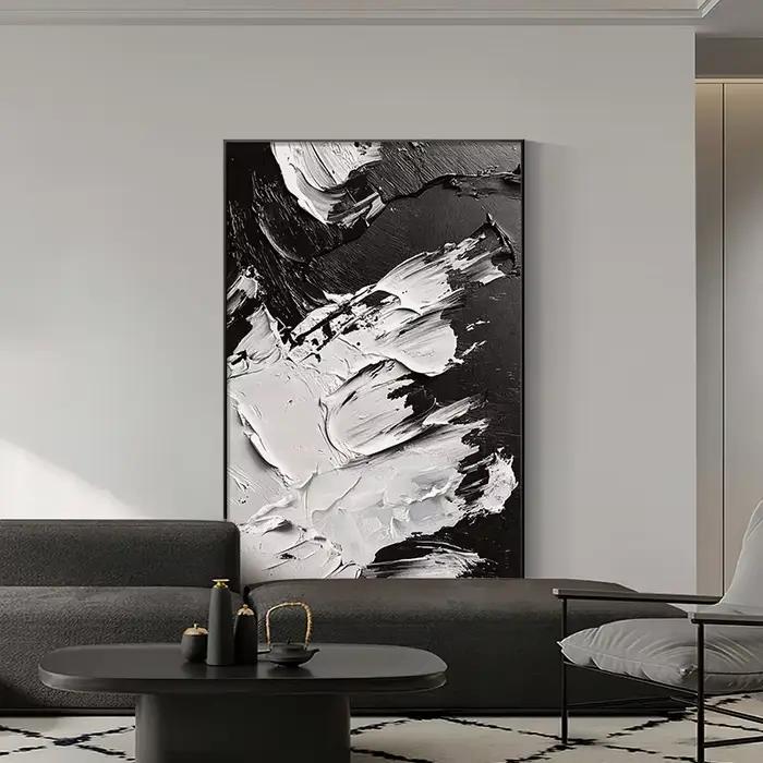 Peinture abstraite de sol de salon moderne simple