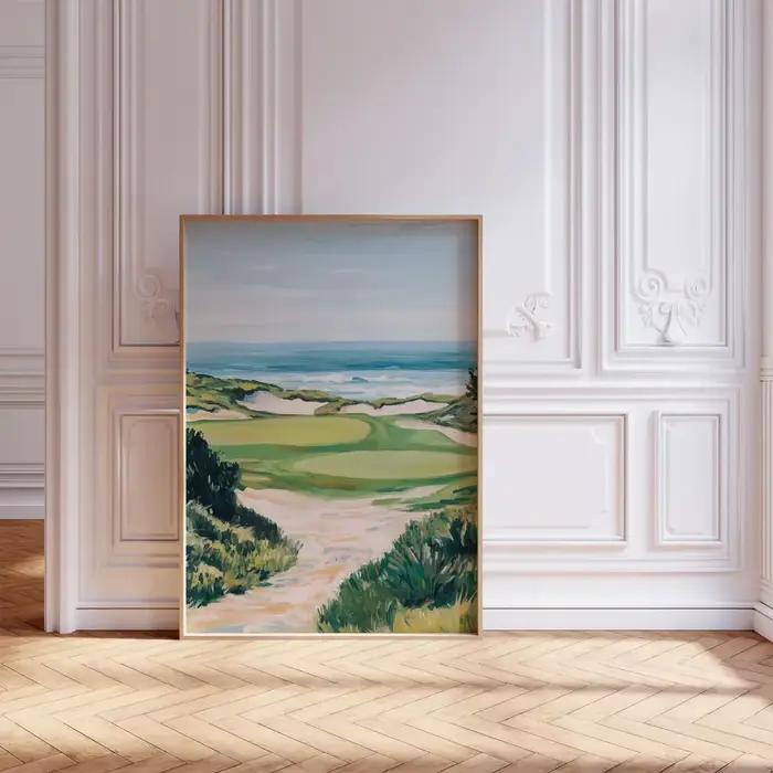 Impression de golf à l'aquarelle | Affiche de paysage