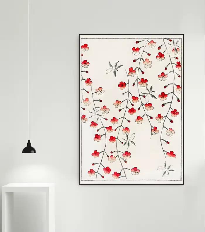 Affiches Vintage en fleurs de cerisier japonaises