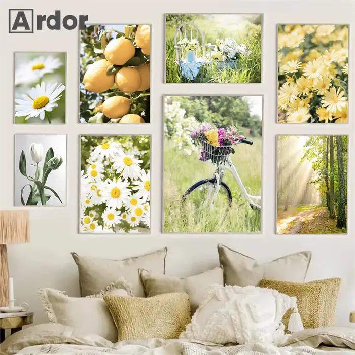 Affiche murale de paysage naturel de printemps