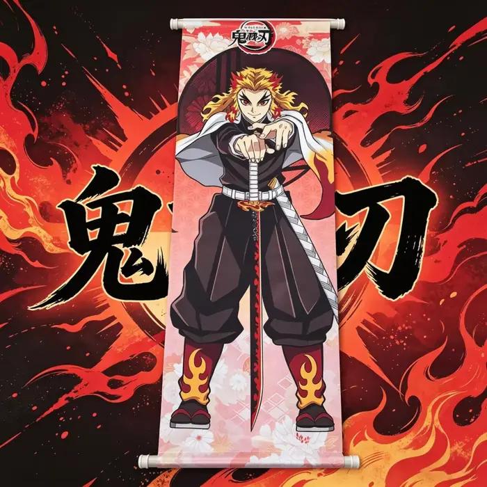 Affiche Anime Murale Nezuko Kamado – Cadeau Idéal pour les Fans de Demon Slayer – Décoration de Papeterie