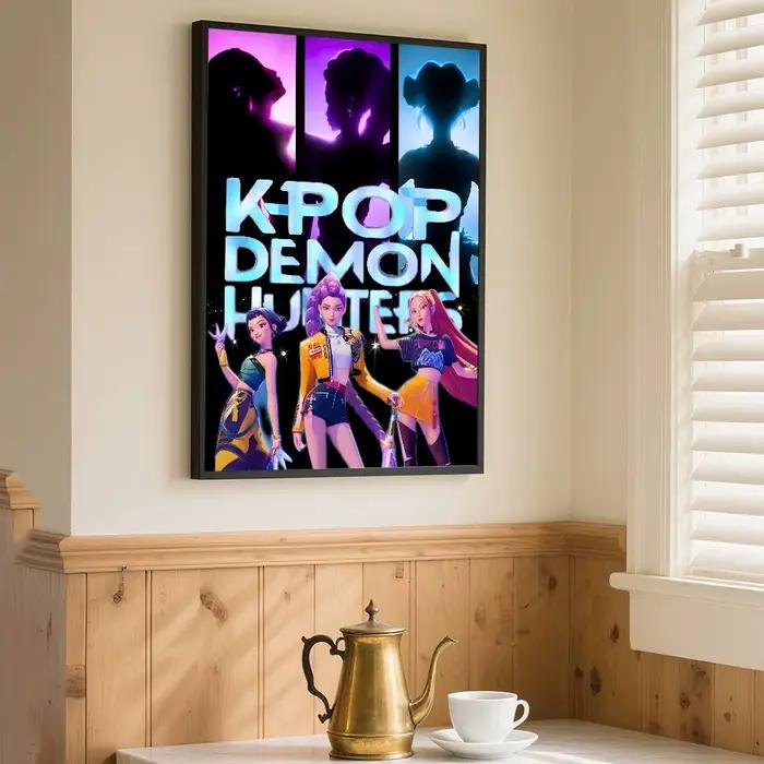 Affiche d'anime K-pop D-Demon Hunters