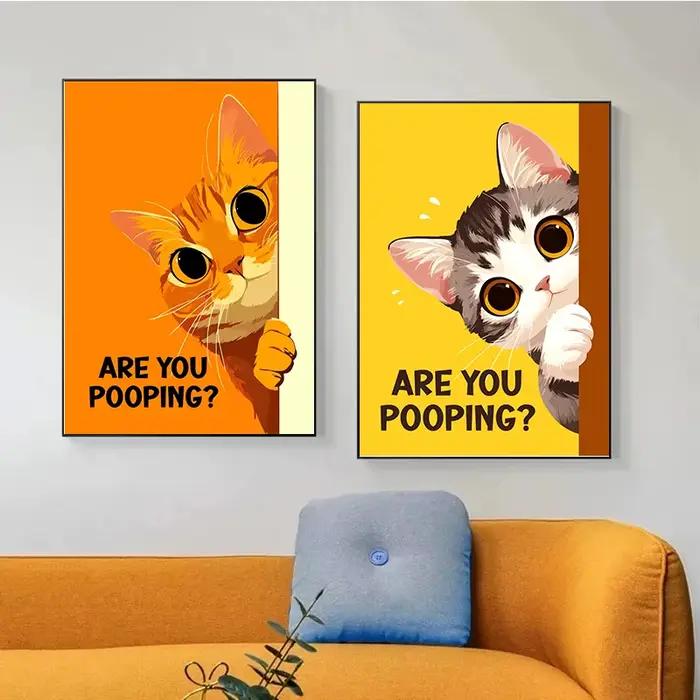Affiches de salle de bain amusantes
