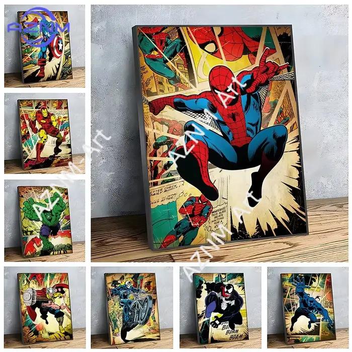 Affiches murales vintage Marvel Avengers