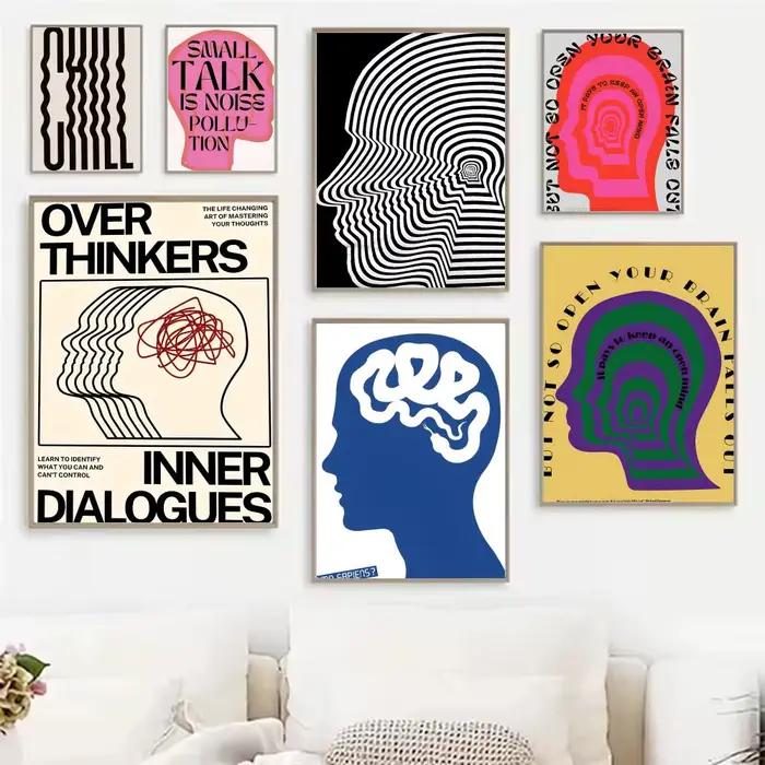 Affiche abstraite moderne Open Your Mind