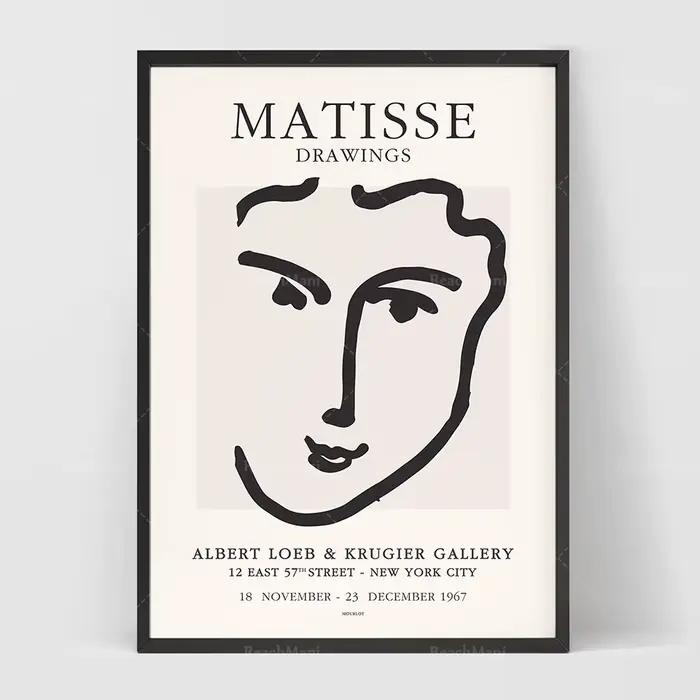 Affiche de croquis de femme de Henri Matisse