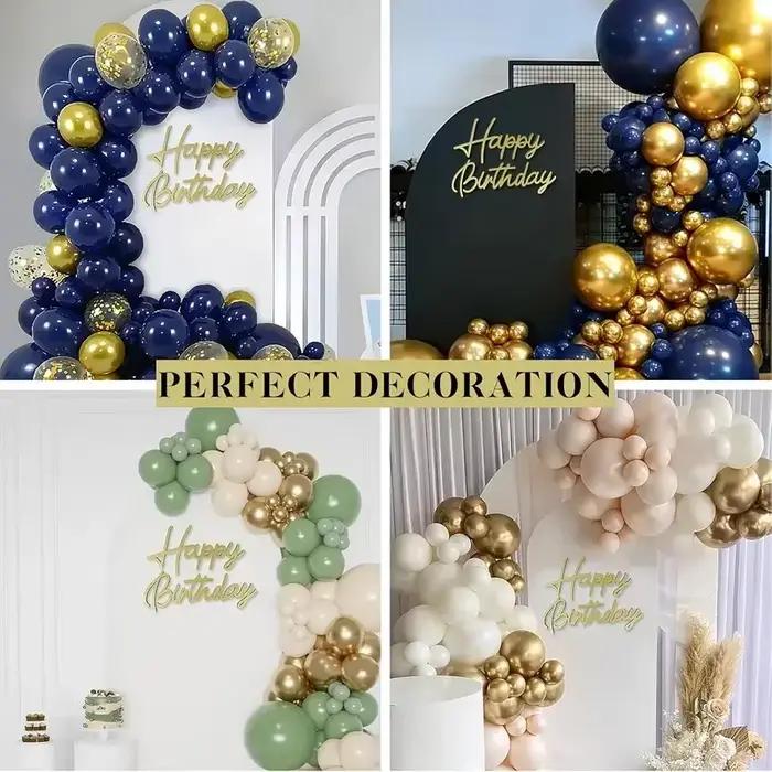 Autocollant mural en acrylique « Joyeux Anniversaire » pour la décoration de chambre