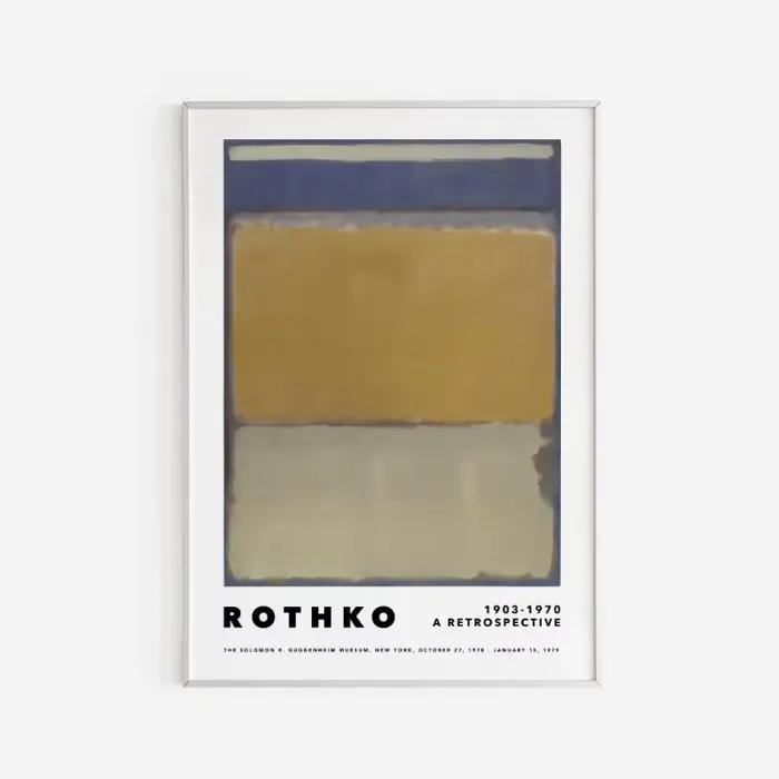 Affiche d'art abstrait coloré de Mark Rothko
