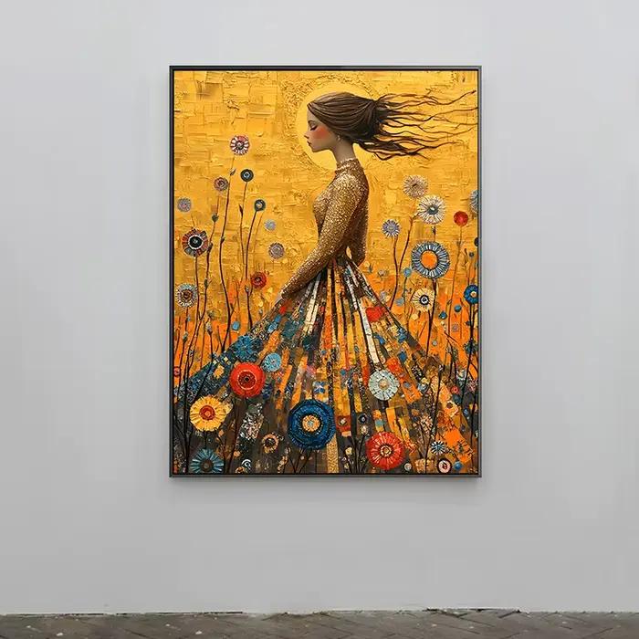 Toile de peinture murale de Style Gustav Klimt