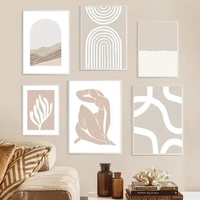 Affiche abstraite beige de Matisse