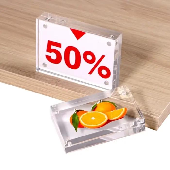 Cadre Photo transparent en acrylique