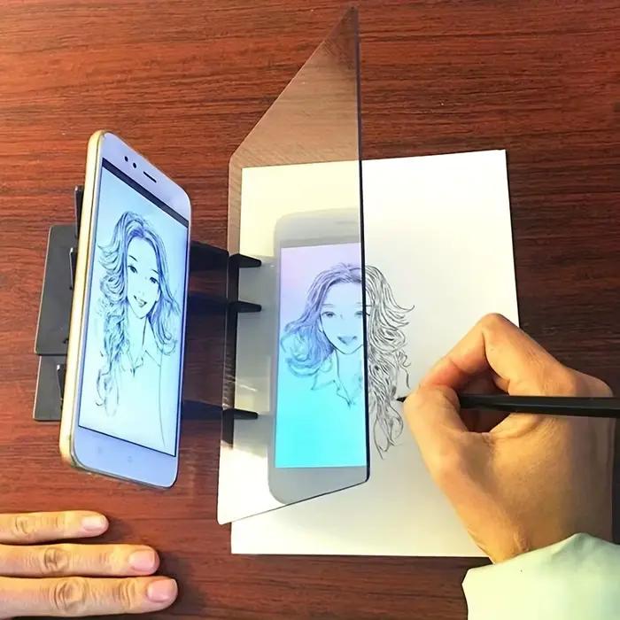 Planche à peinture, idéale pour les artistes et les amateurs-ensemble d'outils de dessin et de croquis créatifs avec fournitures d'art pour tableau de Projection
