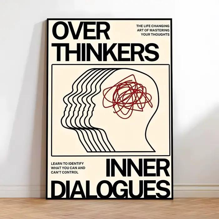 Affiche abstraite moderne Open Your Mind
