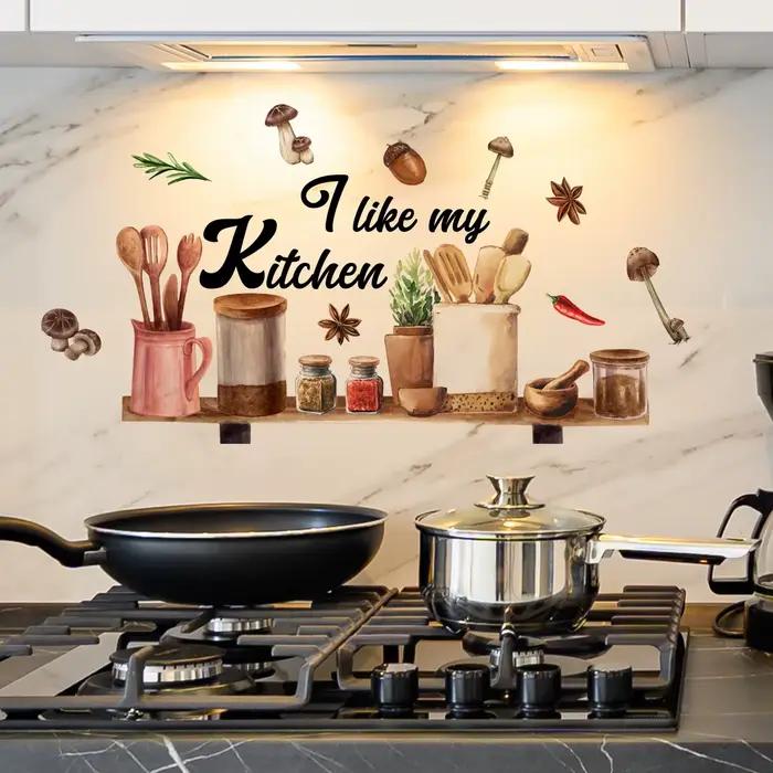 Autocollant mural motif I Like My Kitchen