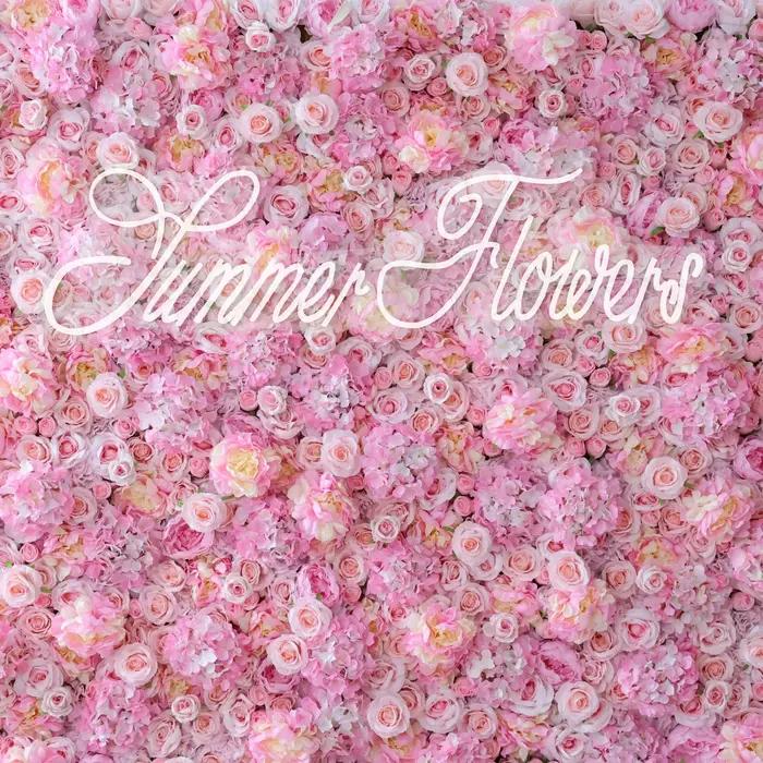Filet mural de fleurs en tissu