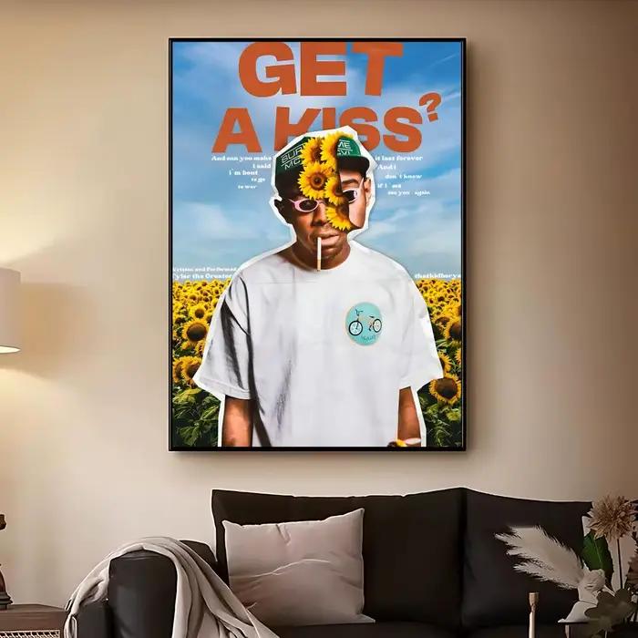 Poster Celebrity-Tyler, The CreatorS pour décoration murale de café – Impression pour chambre d'hôtel, poster artistique pour salon