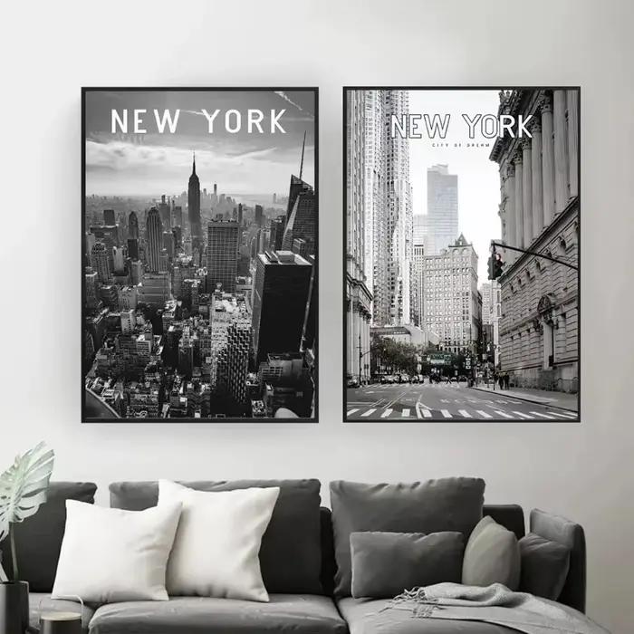 Peinture sur toile de la ville de New York