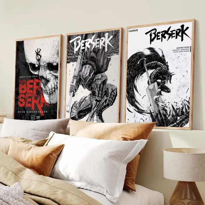 Affiche noire Anime B-Berserk