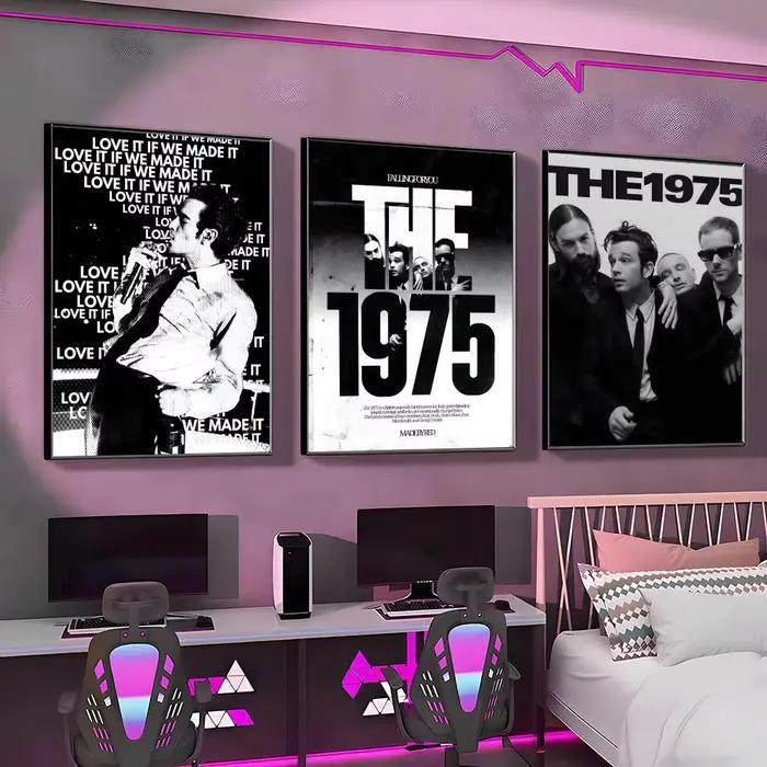 Affiche murale imprimée, décoration murale intérieure, décoration pour la maison et le bureau, groupe T-The 1975