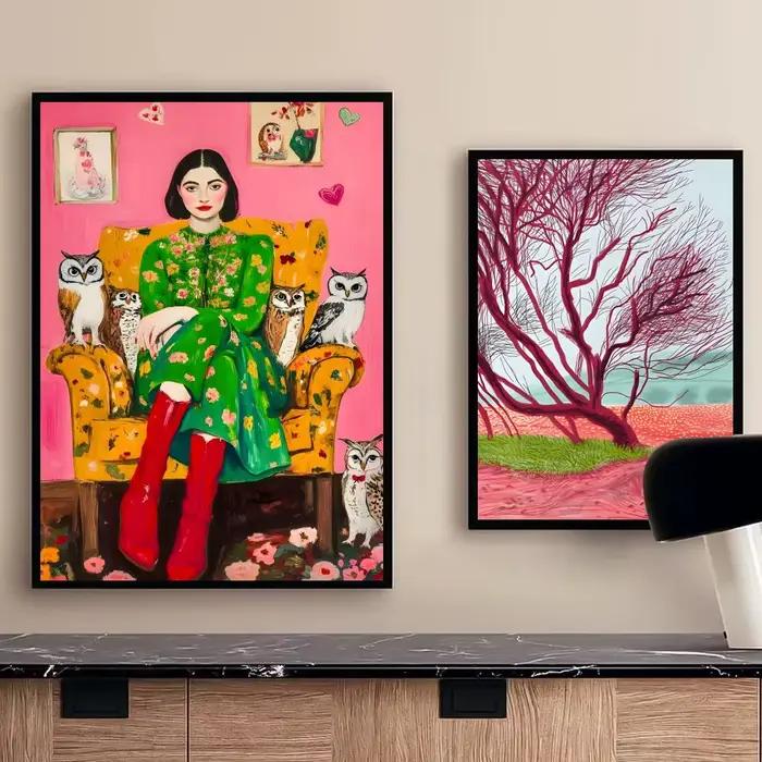 D-david Art Hockney – affiche autocollante en papier imperméable