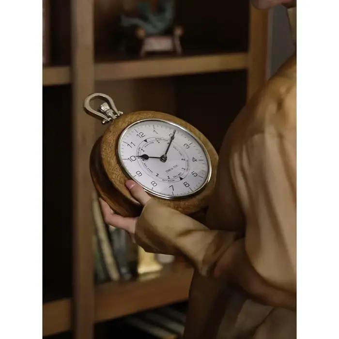 Horloge Antique en bois de manguier