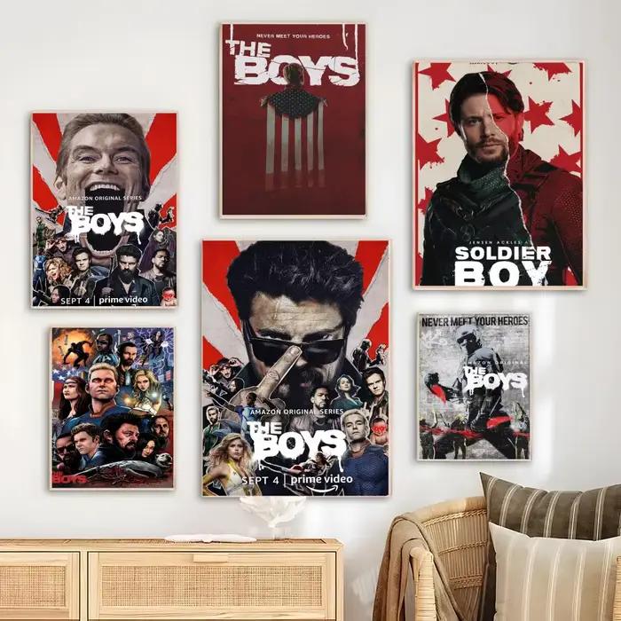 The Boys Classic films Poster Chambre salon étude et au-delà du décor auto-adhésif + cadeau parfait