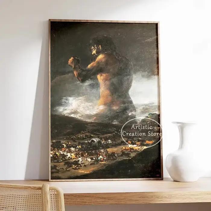 Sorcières sabbat par Francisco De Goya le colosse toile peinture affiche mur Art photo salle De cinéma maison chambre décoration