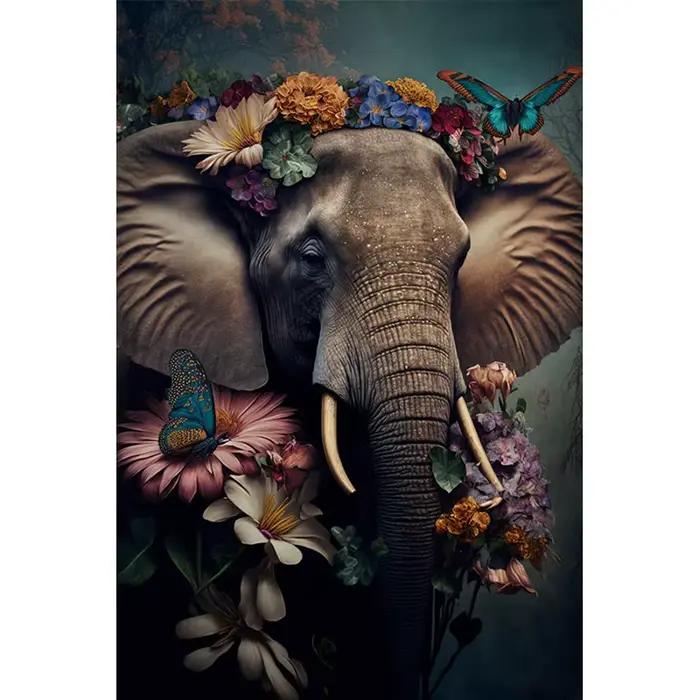 Affiche d'Animaux de la Jungle avec Cadre