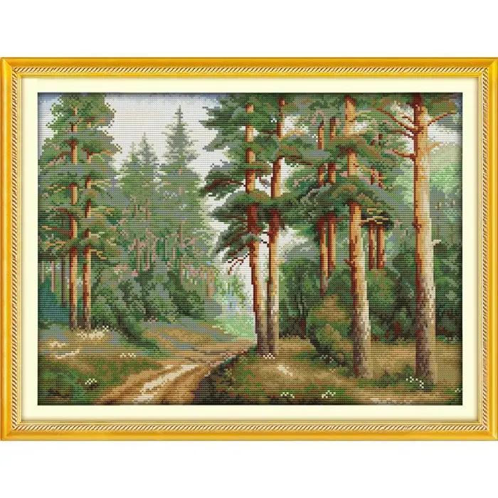 Ensemble de broderie de motifs de paysage