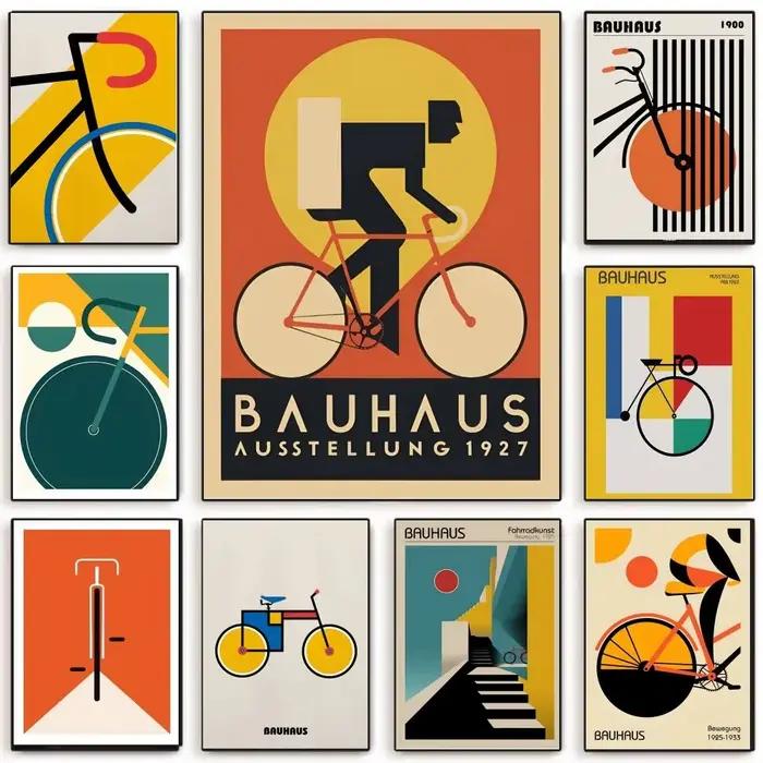 Affiche de vélo Bauhaus