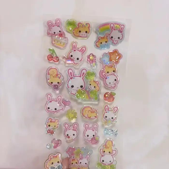 Autocollants décoratifs transparents rétro japonais Showa Heisei