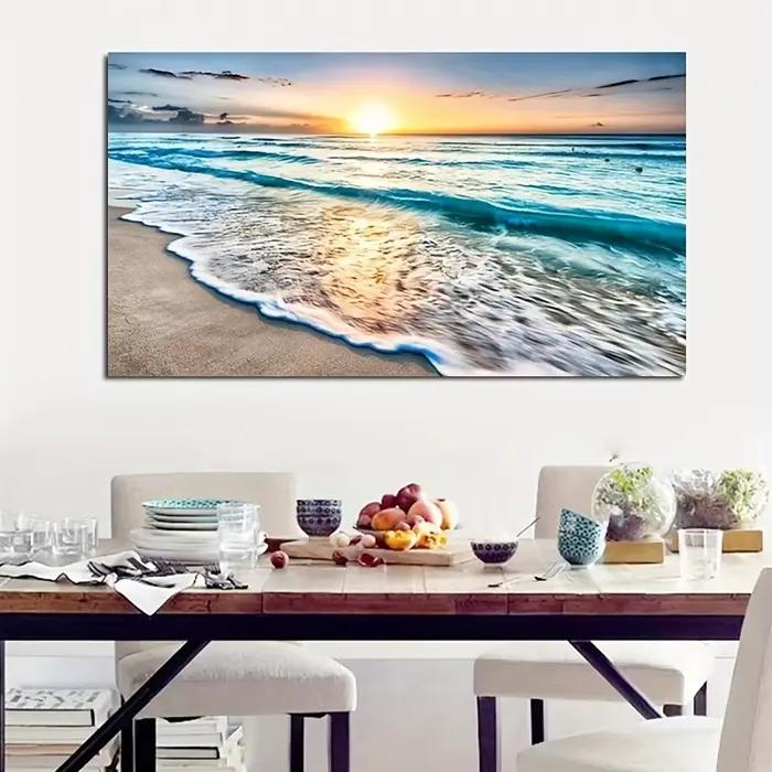 Affiche murale Paysage Coucher de soleil sur la plage