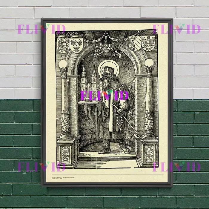 Peinture sur toile d'art mural vintage