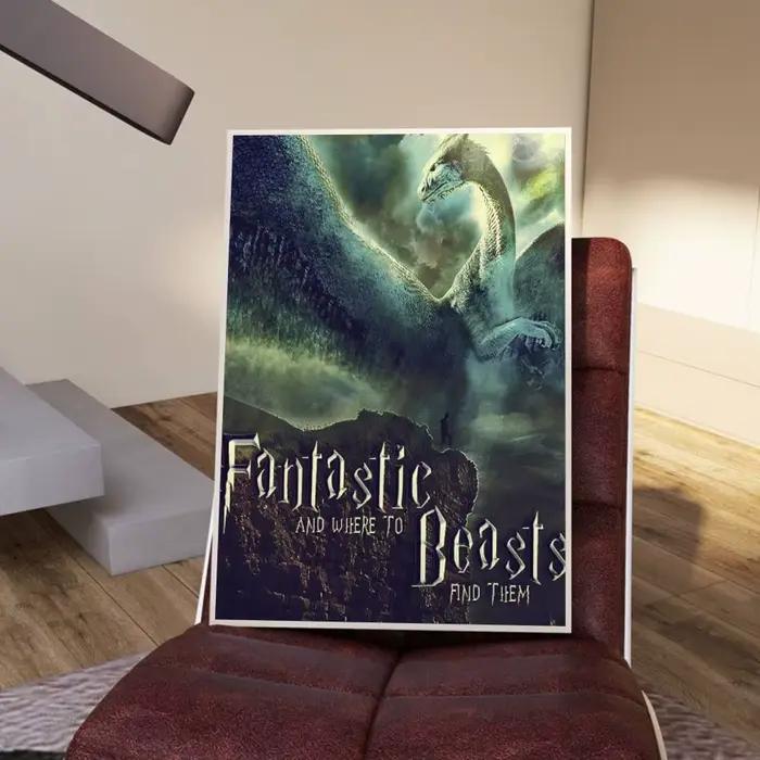 Affiche sur toile de monstres fantastiques et où les trouver