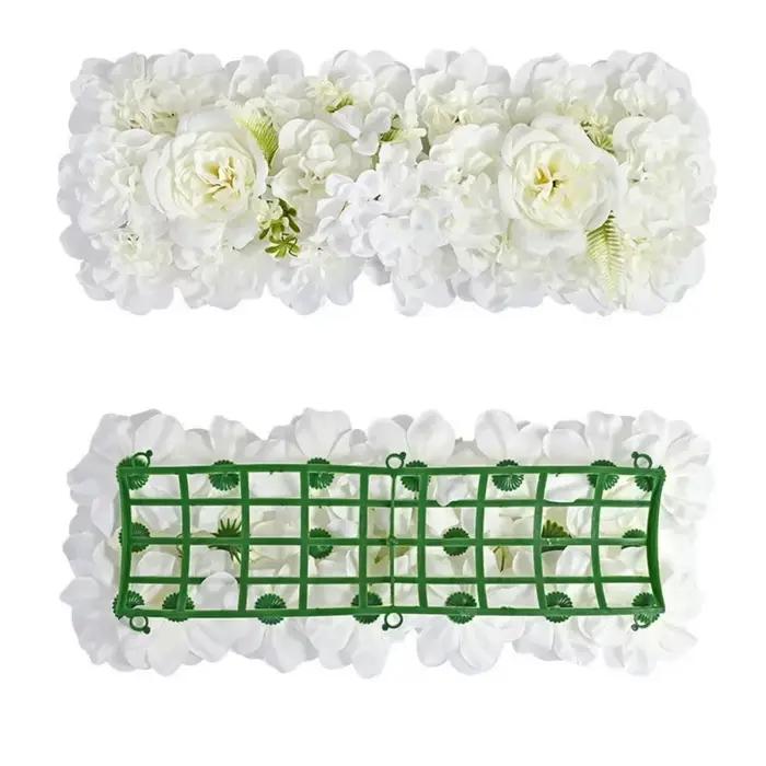 Panneau mural de fleurs artificielles simulées DIY 3D pour mariage