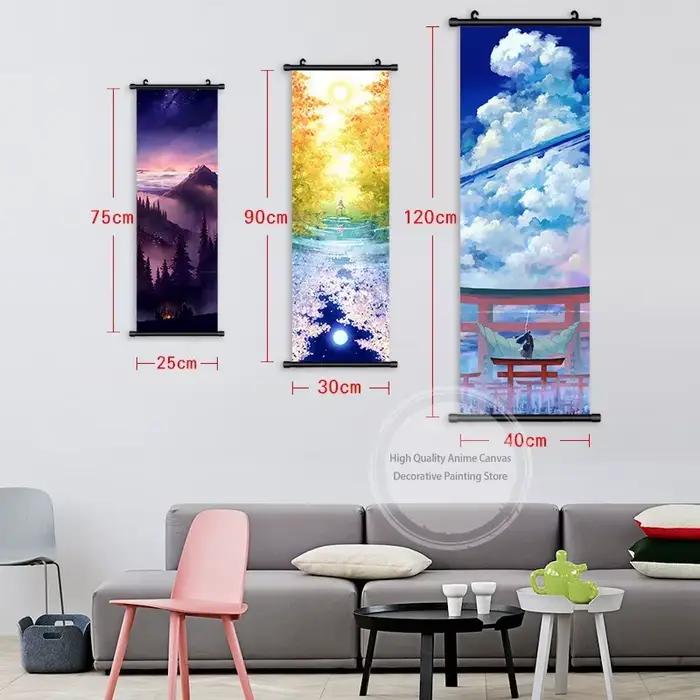 Naruto suspendus peinture toile décoration de la maison mur œuvre Hatake Kakashi rouleaux photo Anime Uchiha Itachi affiche Bar café