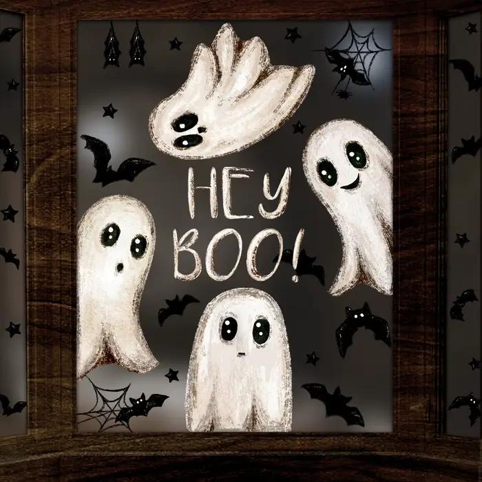 Autocollants statiques pour fenêtre d'halloween