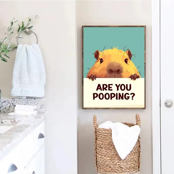 Affiches de salle de bain amusantes