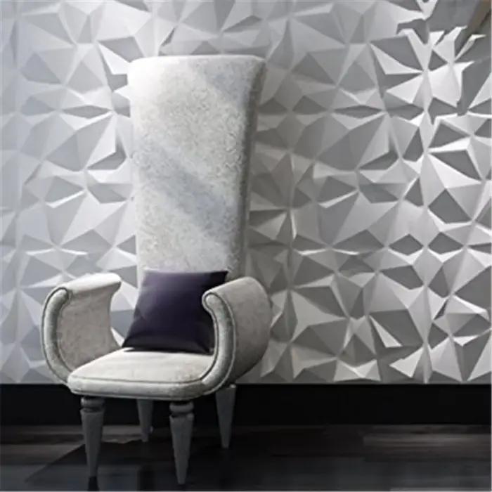 Panneau mural 3D blanc en mousse de brique