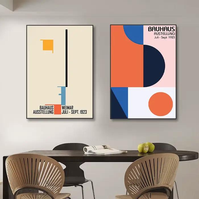 Bauhaus – galerie murale de géométrie Mondrian