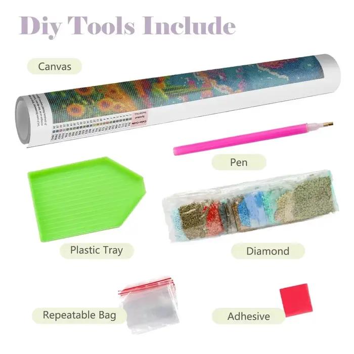 Kits de peinture diamant en résine cristalline